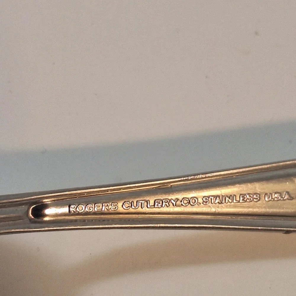 Modern Living - Rogers Cutlery Co Satin Stainless Meat Serving Fork